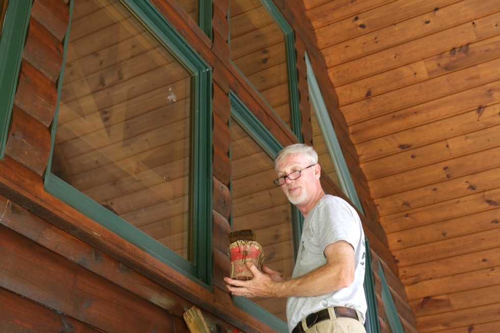 Log Home Chinking and Staining Log Home Repair 