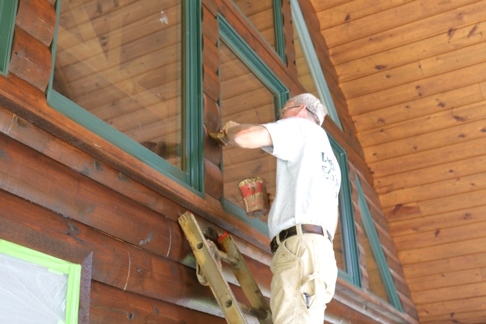 Log Home Chinking and Staining Log Home Repair 