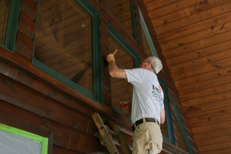 Log Home Chinking and Staining Log Home Repair 