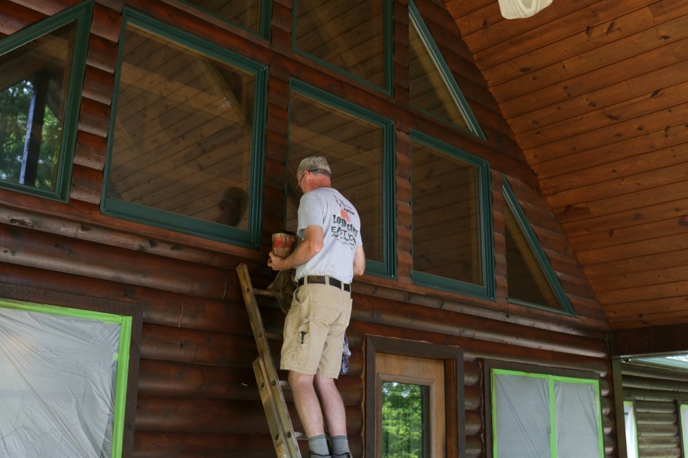 Log Home Chinking and Staining Log Home Repair 