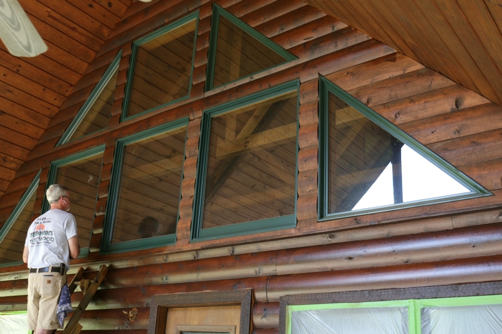 Log Home Chinking and Staining Log Home Repair 