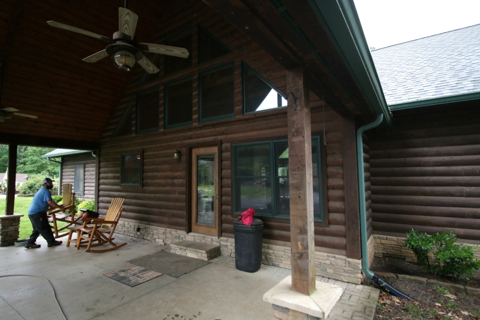 Log Home Chinking and Staining Log Home Repair 