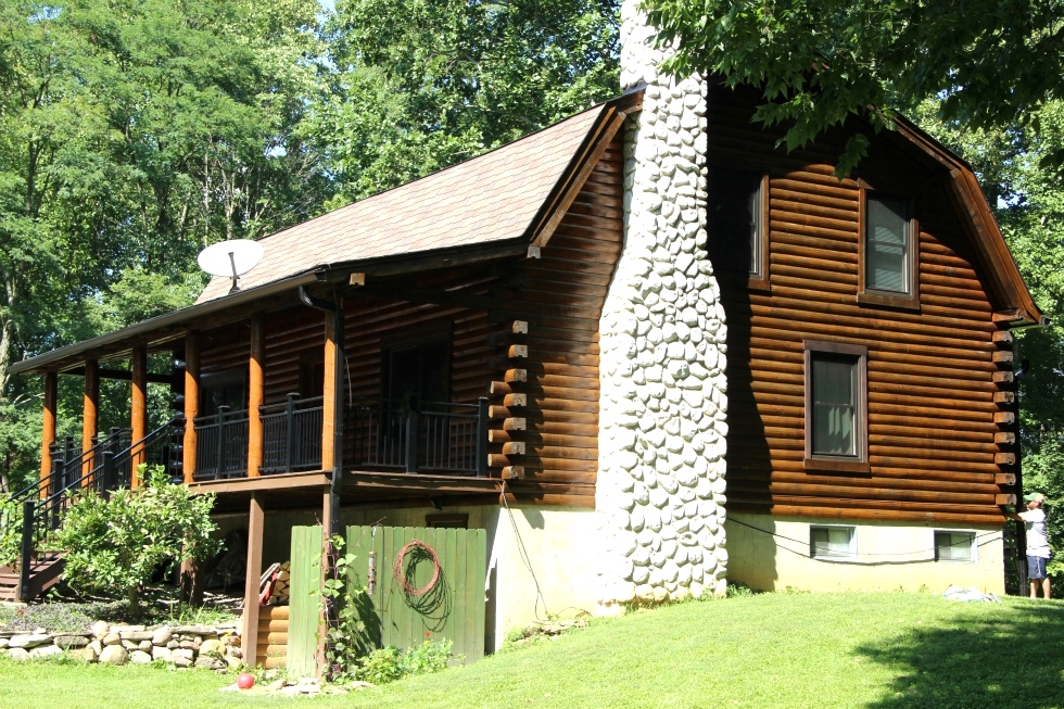 Log home Staining Log Home Repair 