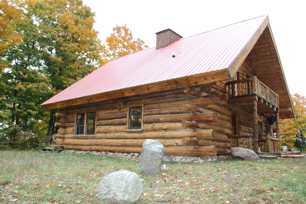 Log Cabin Restoration | Log Cabin Media Blasting by the LogDocotors. Log Home Repair 