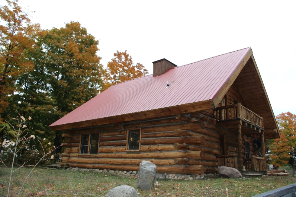 Log Cabin Restoration | Log Cabin Media Blasting by the LogDocotors. Log Home Repair 