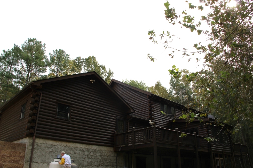  Log Home Staining Log Home Repair 