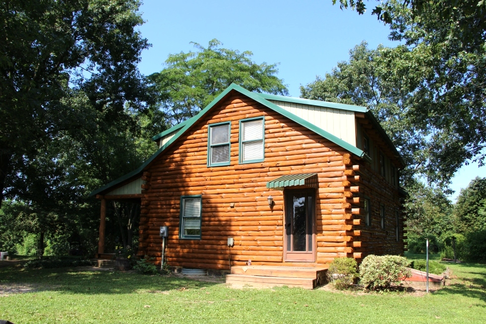 Log Cabin Staining by the LogDoctors Log Home Repair 