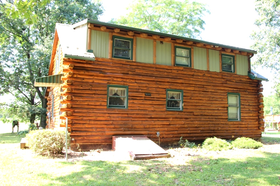 Log Cabin Staining by the LogDoctors Log Home Repair 