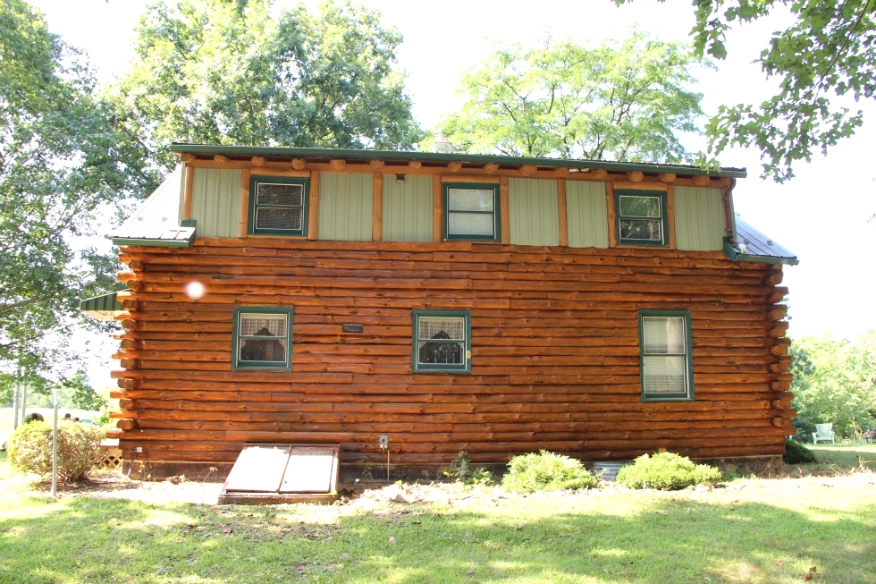 Log Cabin Staining by the LogDoctors Log Home Repair 