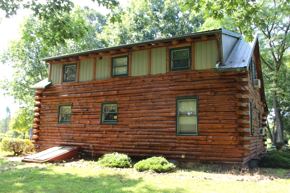 Log Cabin Staining by the LogDoctors Log Home Repair 