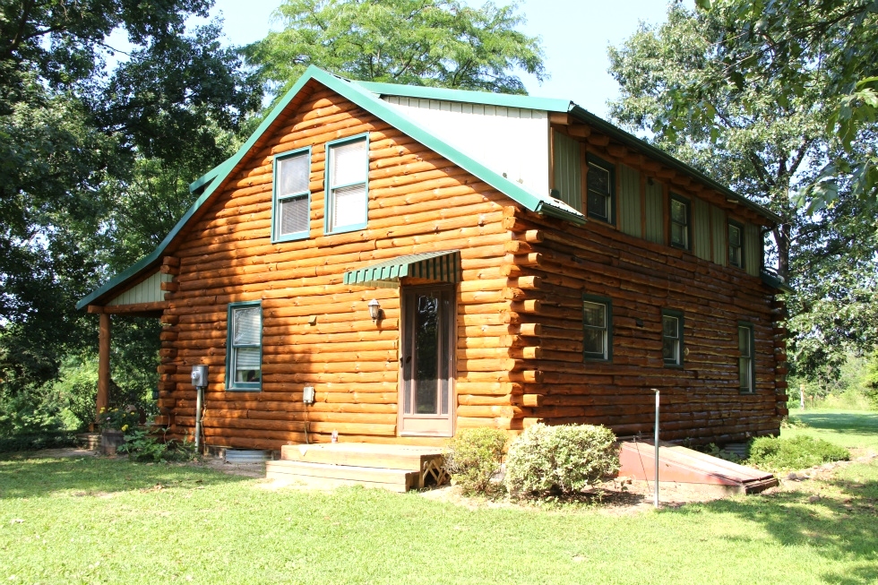 Log Cabin Staining by the LogDoctors Log Home Repair 